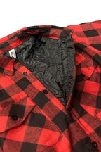Mens Plaid Quilted Padded Flannel 4 Color Options - VacationGrabs