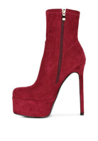 Clubbing High Heeled Microfiber Ankle Boot - VacationGrabs
