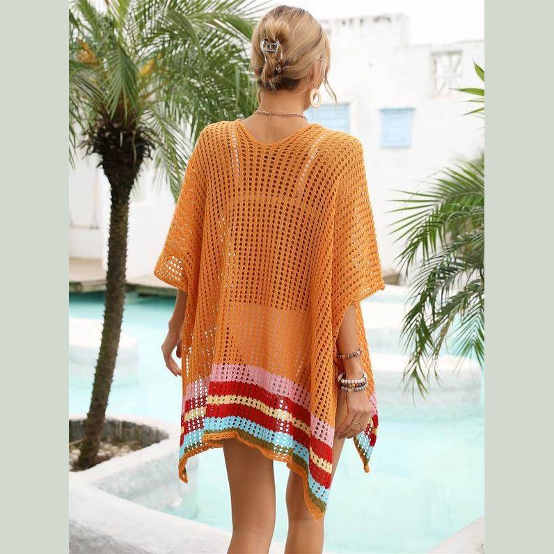 Womens Open Knit Crochet Cover Up - VacationGrabs
