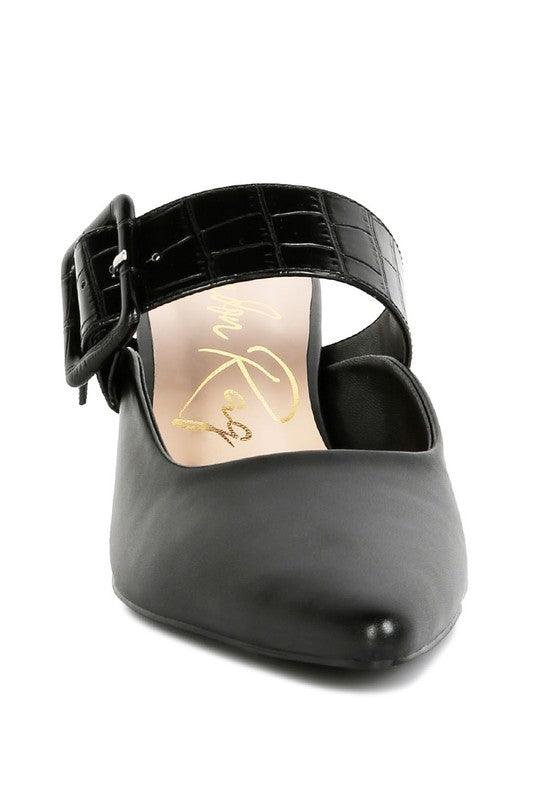 Women's Shoes - Sandals Star Slim Block Heel Mules
