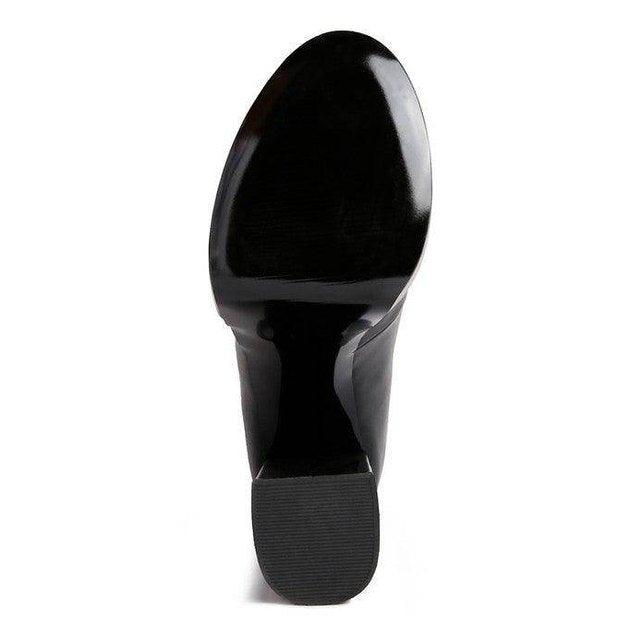 Beamer Faux Leather High Heeled Ankle Boots - VacationGrabs