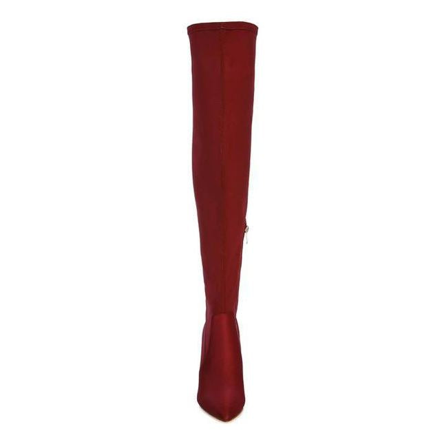 Schiffer High Block Heeled Long Boot - VacationGrabs