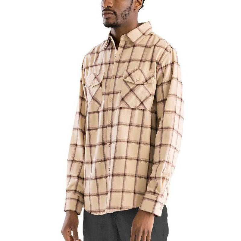 Long Sleeve Flannel Full Plaid Checkered Shirt - VacationGrabs