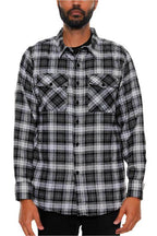 Long Sleeve Checker Plaid Flannel Shirts - VacationGrabs