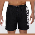 Swimwear - Solid Lined Beach Swim Text Swim Shorts - VacationGrabs