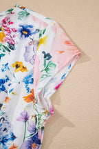 Floral Cap Sleeve Boydycon Mini Dress