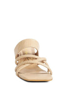 Women's Shoes - Sandals Criss Cross Strap Heel Sandals