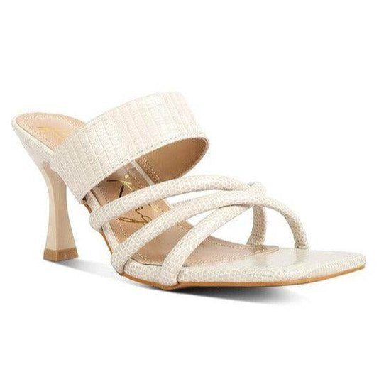 Criss Cross Strap Heel Sandals - VacationGrabs