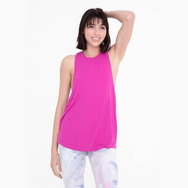 Womens Raw Edge Flow Tank Top - VacationGrabs