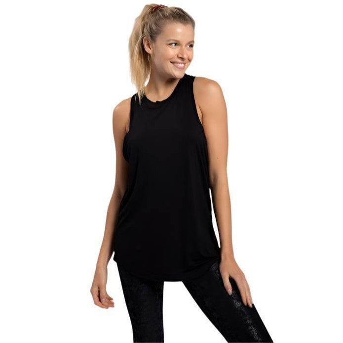 Womens Raw Edge Flow Tank Top - VacationGrabs
