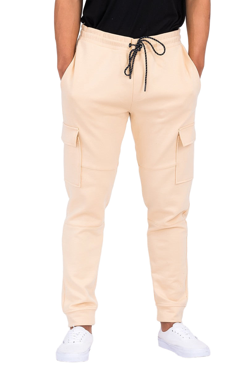 Mens Cotton Blend Cargo Jogger Sweats