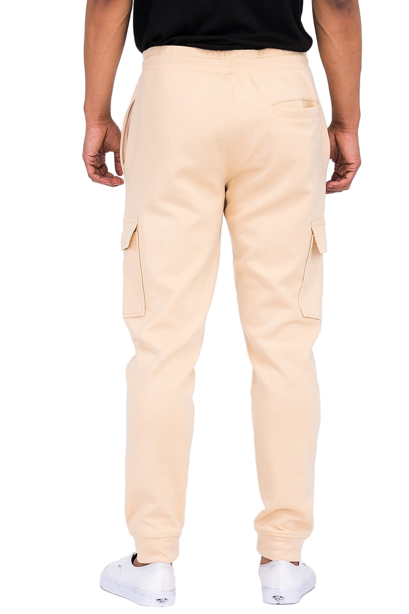 Mens Cotton Blend Cargo Jogger Sweats