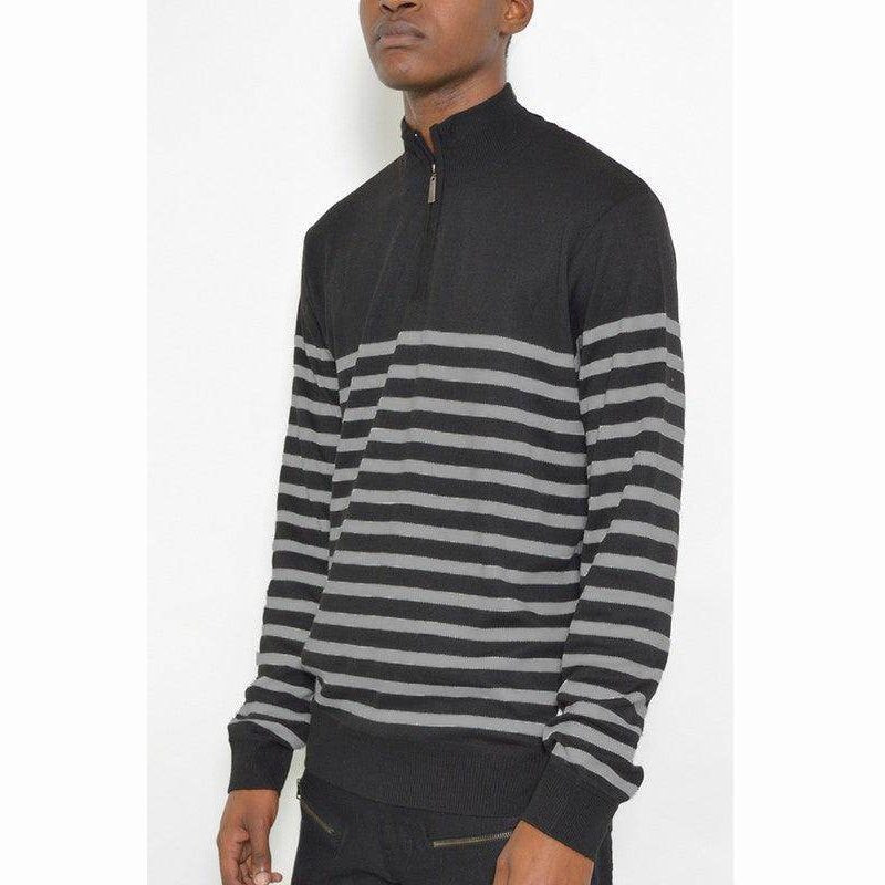 Mens Sweater Quarter Zipper Pullover - VacationGrabs