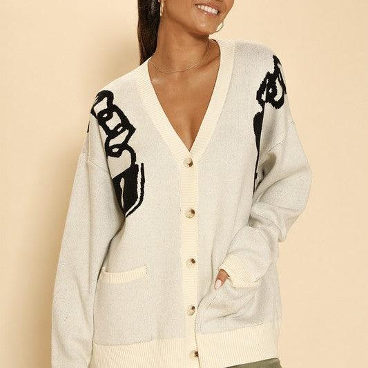 Women's Sweaters - Cardigans Lock and key chain cardigan