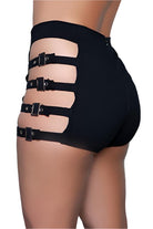 Women's ShortsFeel The Vibe Shorts Black Buckle Shorts - VacationGrabs