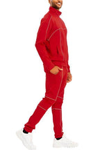 Reflective Piping Track Sets for Men - VacationGrabs