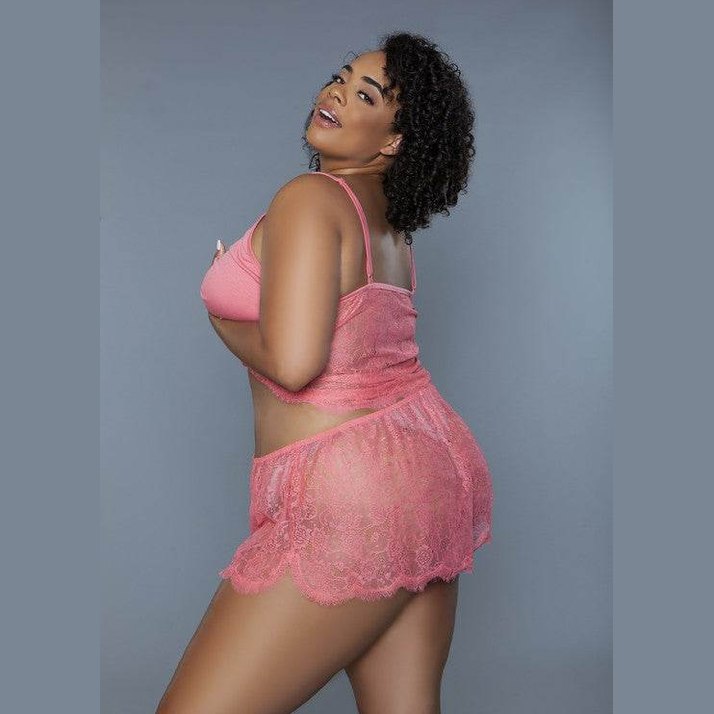 Womens Cami and Shorts Peyton Lingerie Set - VacationGrabs