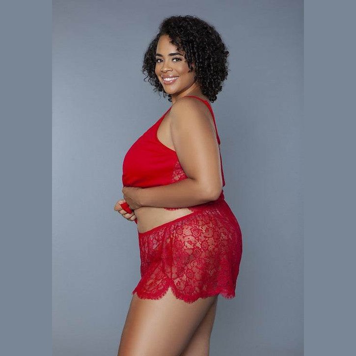 Womens Cami and Shorts Peyton Lingerie Set - VacationGrabs