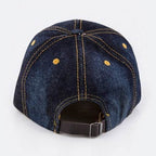 Crystal Skull Embelished Fashion Denim Cap - VacationGrabs