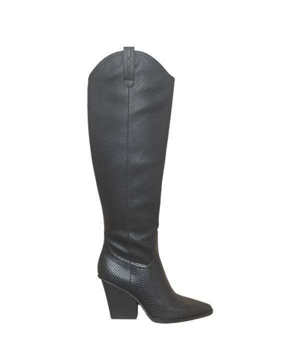 Women's Shoes - BootsOASIS SOCIETY Barcelona - Knee High Western Boots - VacationGrabs