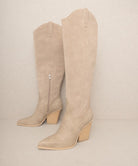 Women's Shoes - BootsOASIS SOCIETY Barcelona - Knee High Western Boots - VacationGrabs