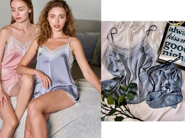 Beyond the Sky Blue 2-Piece PJ Set - VacationGrabs