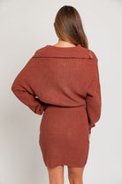 Women's DressesZipper Sweater Dress - VacationGrabs