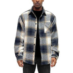 Mens Flannel Shirt Jacket Shacket - VacationGrabs