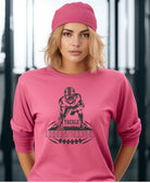 Women's Shirts - T-ShirtsTackle Breast Cancer Long Sleeve Tee - VacationGrabs