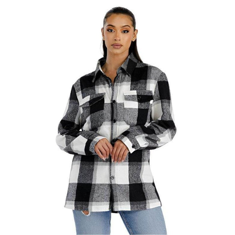 Boyfriend Oversized Soft Flannel Shacket - VacationGrabs