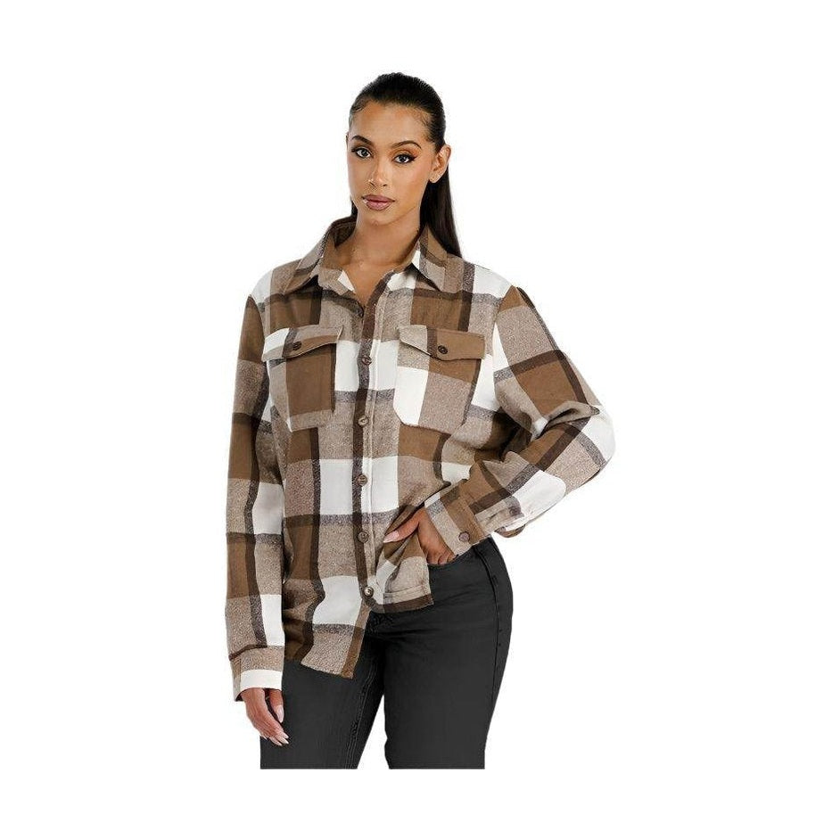 Boyfriend Oversized Soft Flannel Shacket - VacationGrabs
