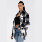 Boyfriend Oversized Soft Flannel Shacket - VacationGrabs
