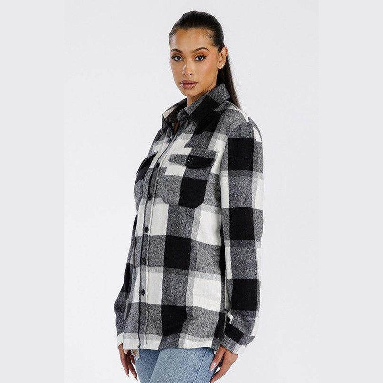 Boyfriend Oversized Soft Flannel Shacket - VacationGrabs