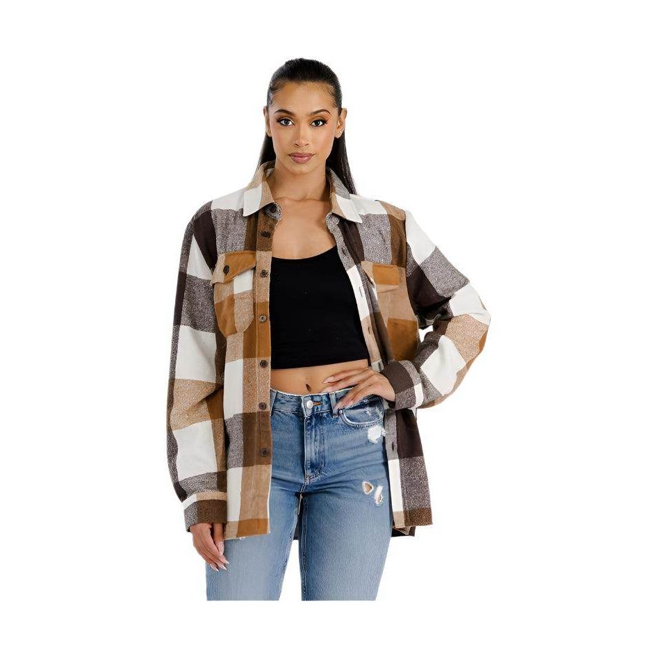 Boyfriend Oversized Soft Flannel Shacket - VacationGrabs