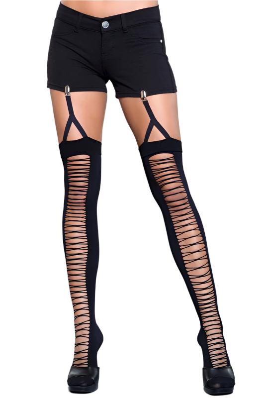 Women's Sleepwear/LoungewearIllusion Clip Garter Thigh Highs - VacationGrabs