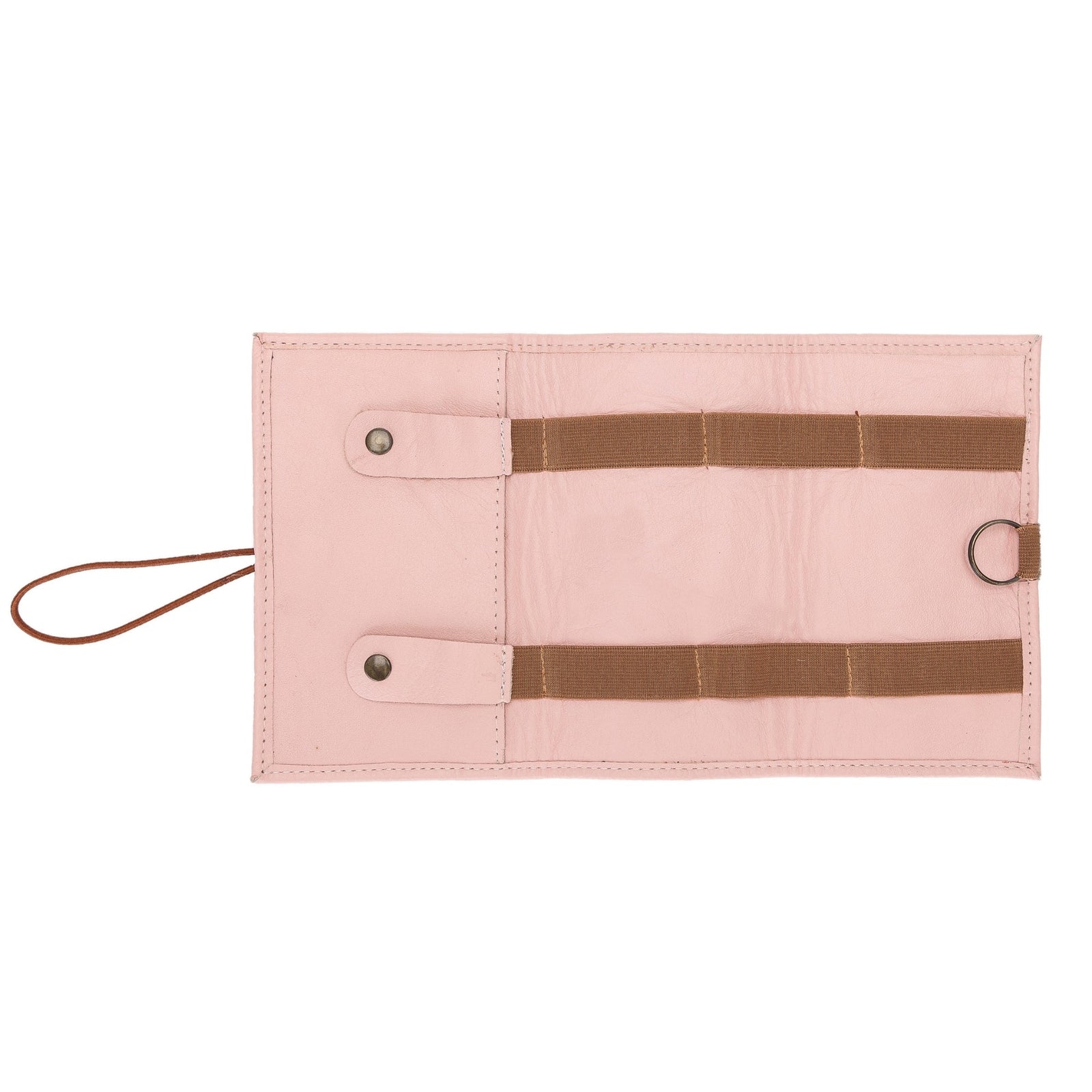 Premium Leather Cable Organizer Travel Pouch