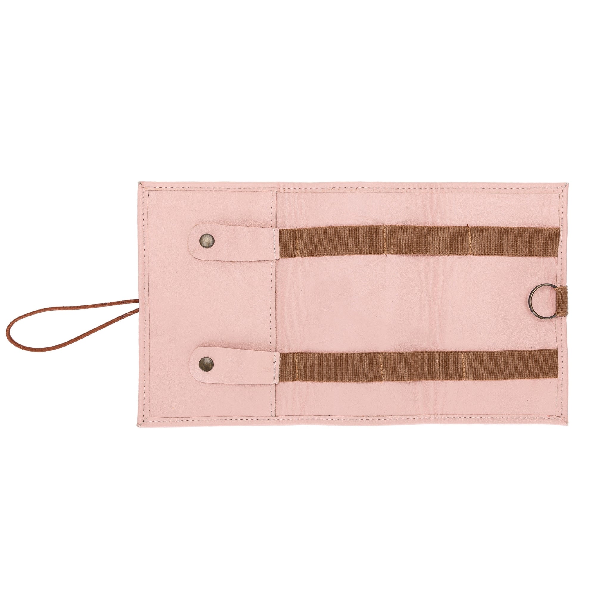 Premium Leather Cable Organizer Travel Pouch