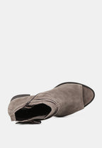 Bria Peep Toe Ankle Boots