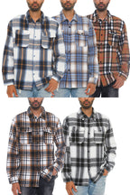 Soft Flannel Shacket | Brushed Checkered Long Sleeve