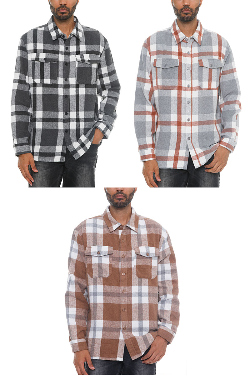 Woodridge Brushed Flannel Shacket – Long Sleeve Button-Up