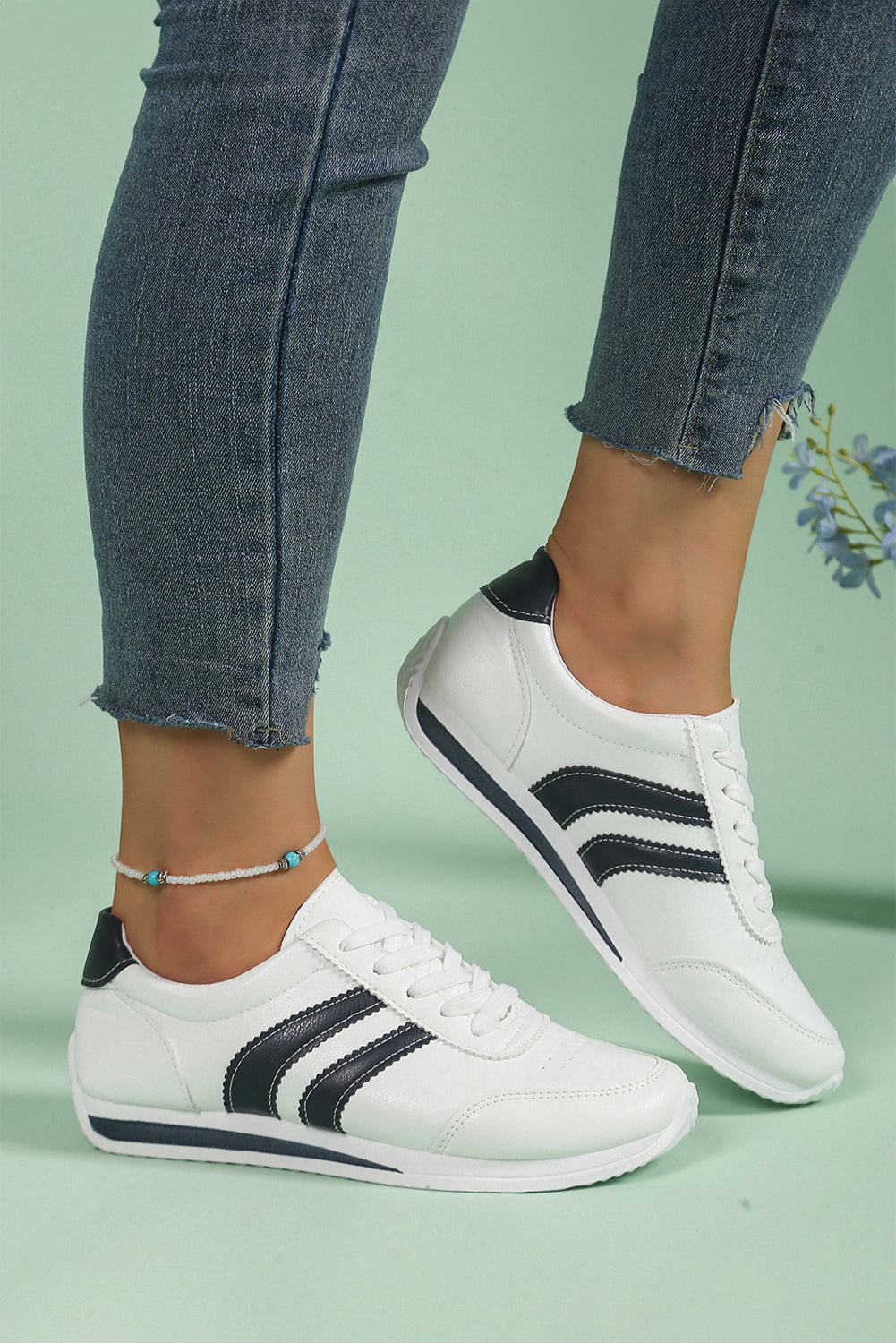 Isabella Lace Up Flat Shoes