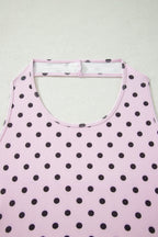 Polka Dot Halter Tank & Elastic Shorts Set