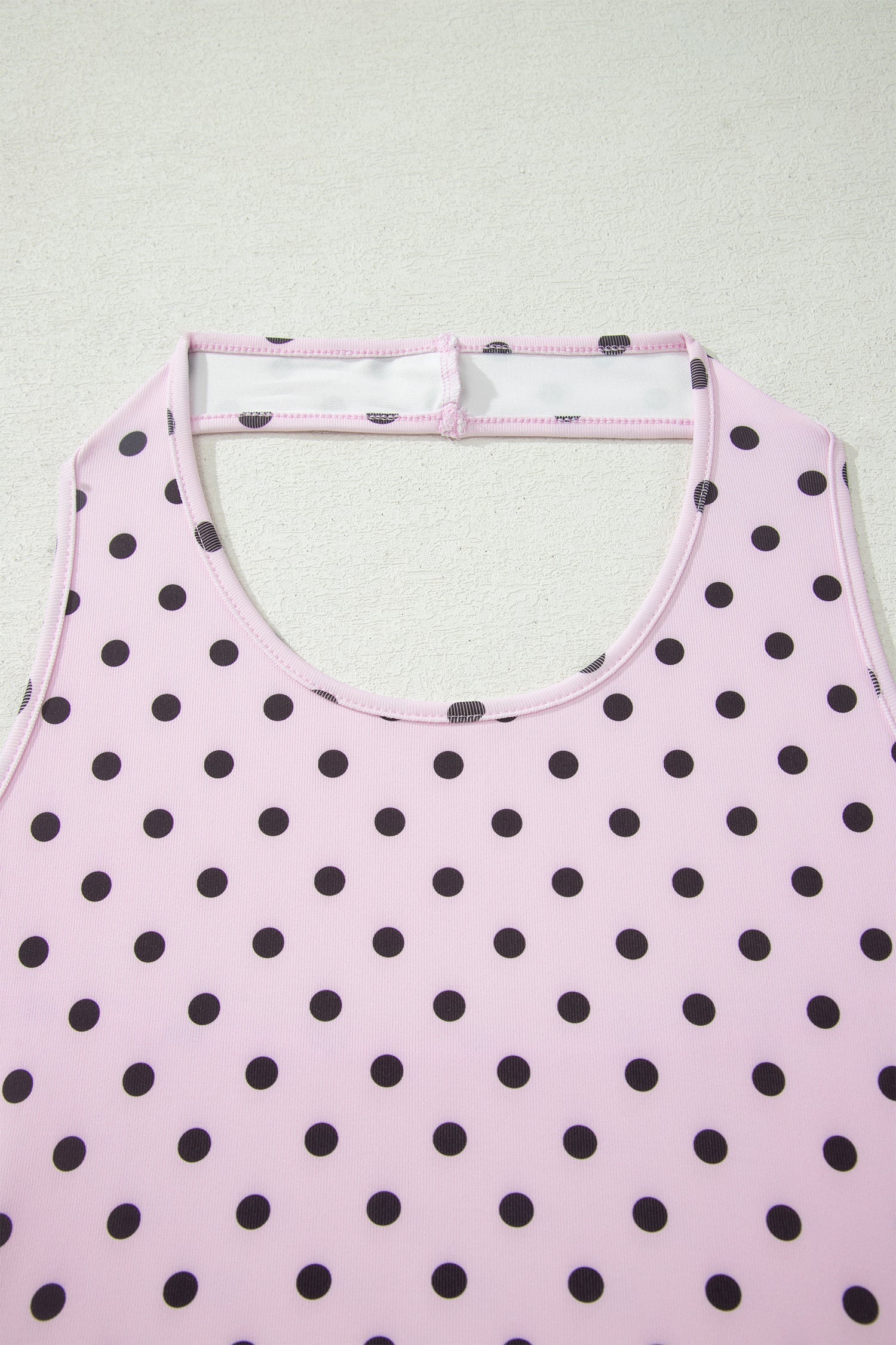 Polka Dot Halter Tank & Elastic Shorts Set