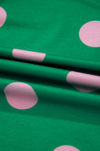 Polka Dot V-Neck Tee & Drawstring Shorts Set