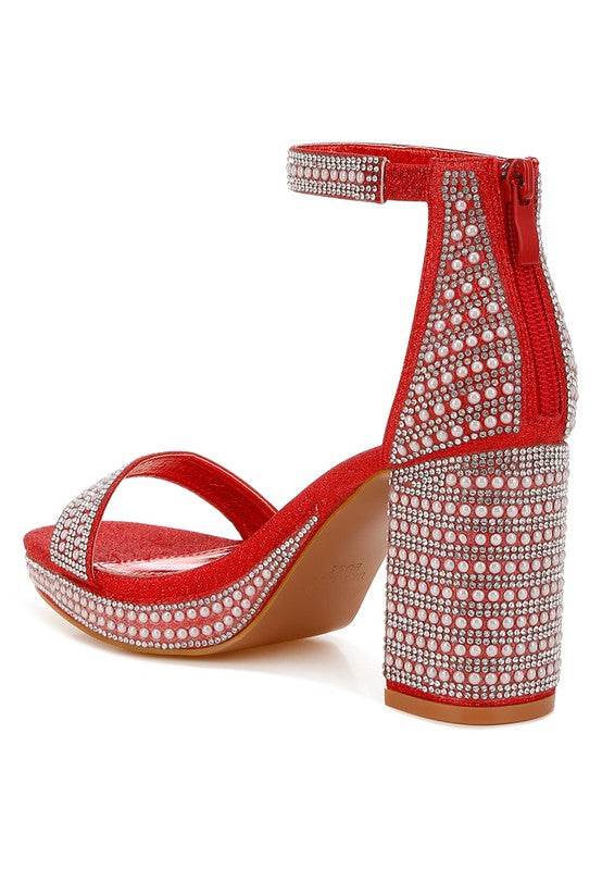Mejuri Rhinestones And Pearl Embellished Sandals - VacationGrabs