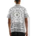 Mens Collared Print Button Down - VacationGrabs
