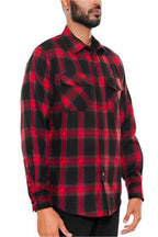 Full Plaid Checkered Flannel Long Sleeve - VacationGrabs