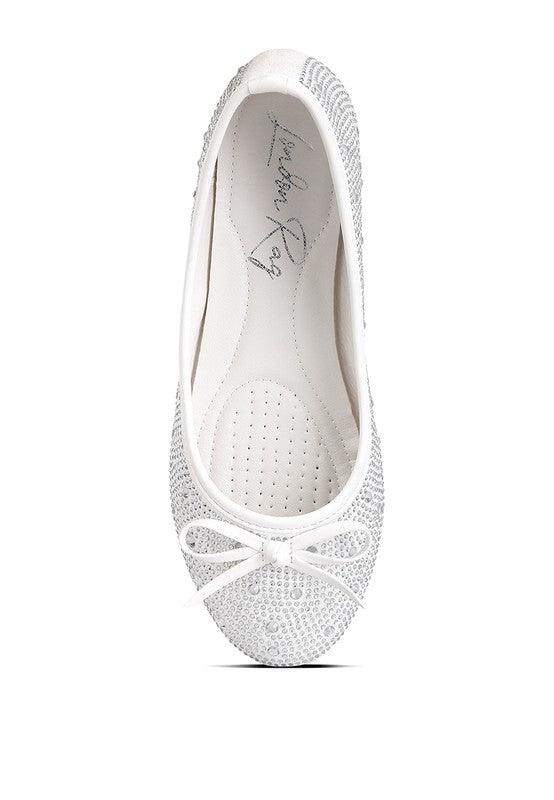 Women's Shoes - Flats Hosana Rhinestones & Stud Embellished Ballet Flats