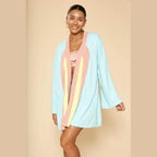 Retro Arch Terry Cloth Novelty Robe - VacationGrabs