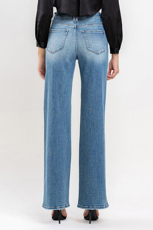 Women's JeansHigh Rise Wide Leg Jeans - VacationGrabs